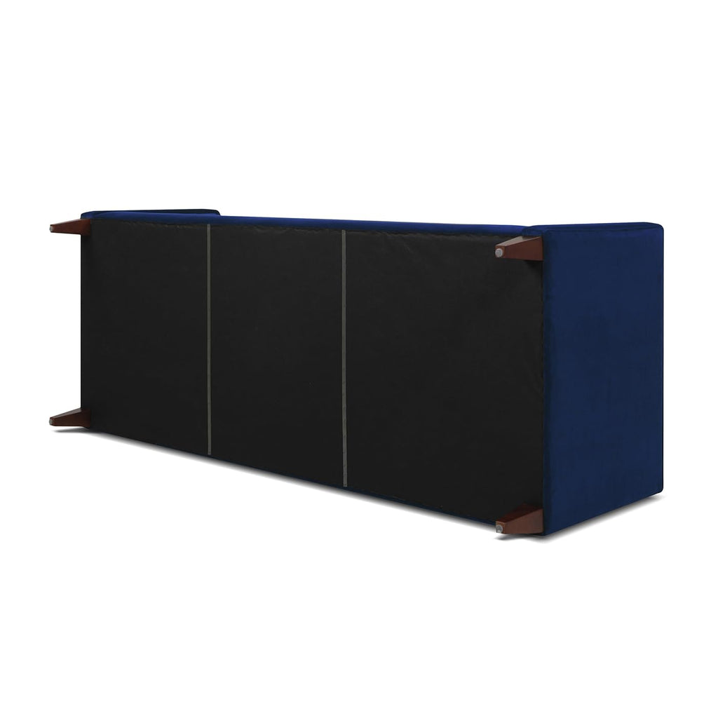 84" Navy Blue Tufted Velvet Sofa B5451