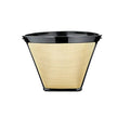 Gold Tone Stainless Steel Mesh 12 Cup Coffee Filter G45173
