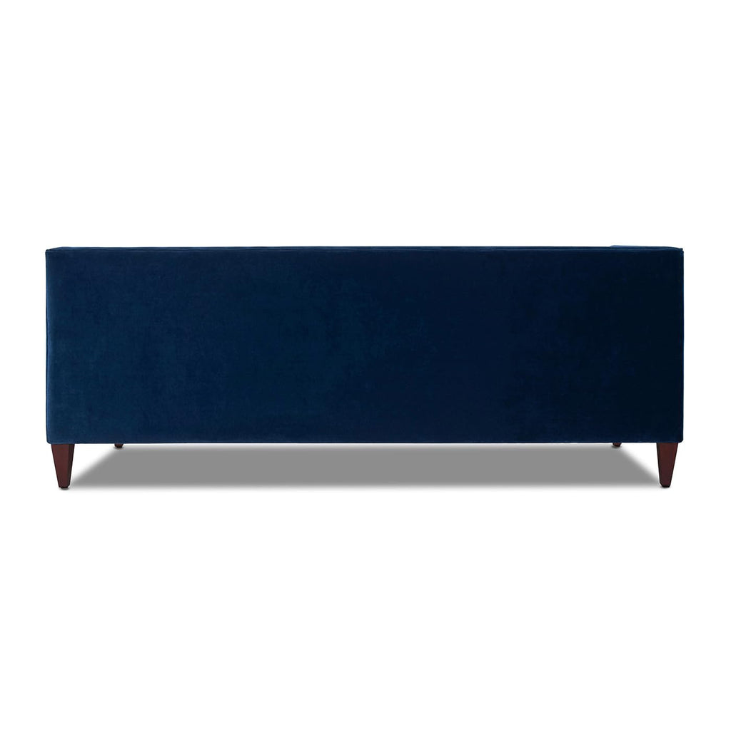 84" Navy Blue Tufted Velvet Sofa B5451