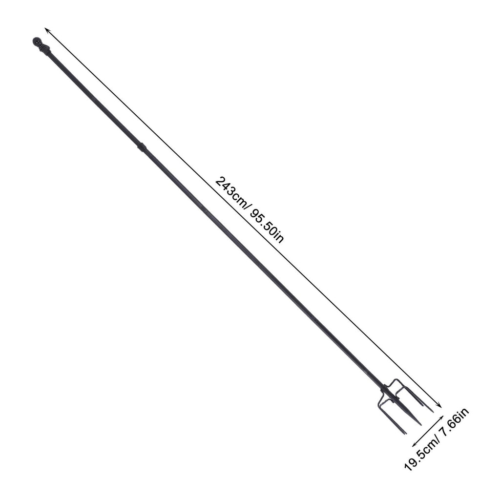 Stainless Steel Flag Pole Base with 5 Prongs M6343