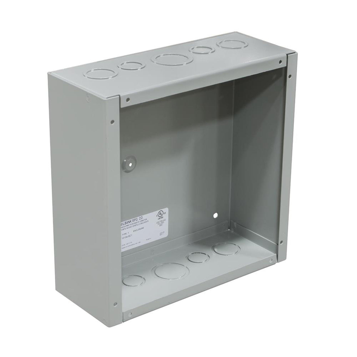 10 Inch x 10 Inch x 4 Inch Steel Screw Cover Junction Box N382