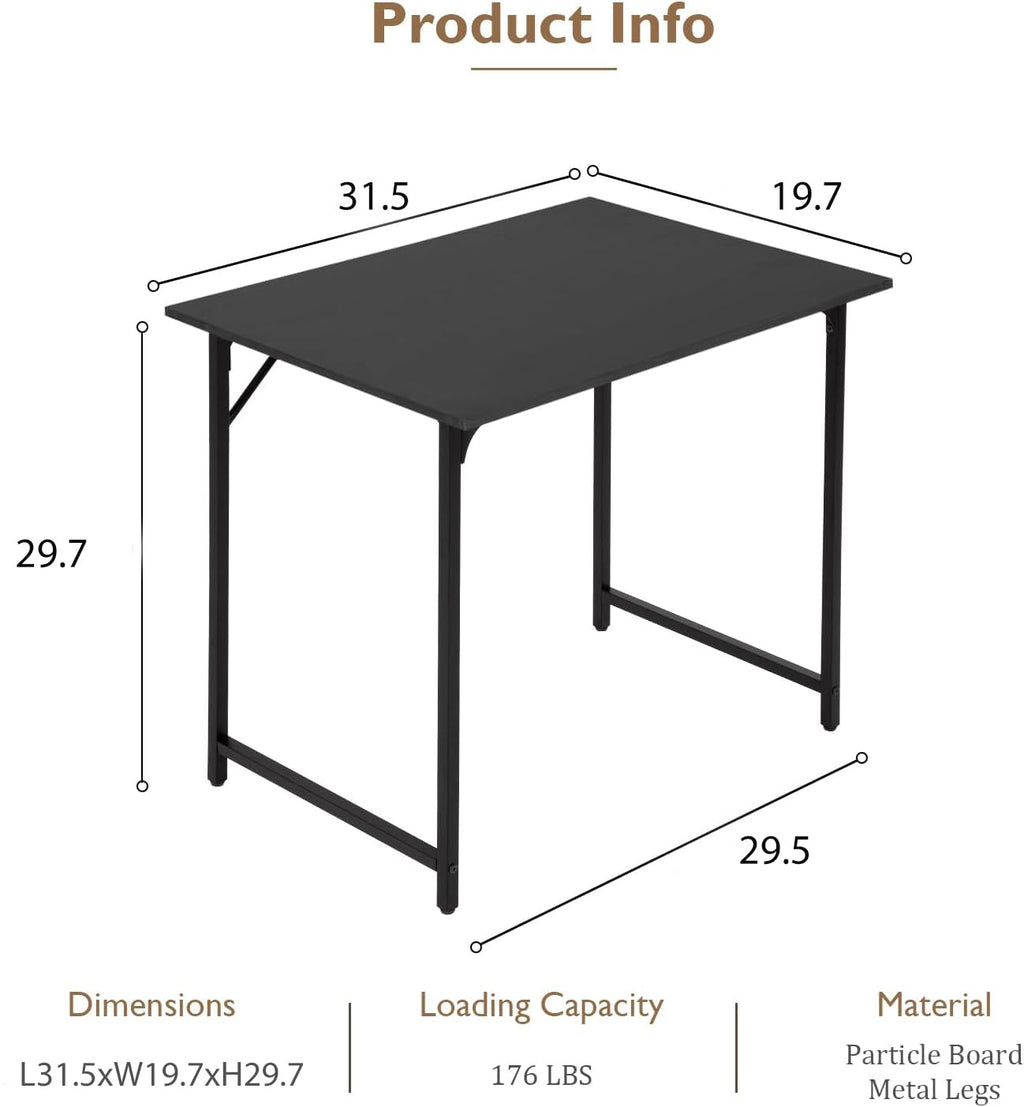 32 Inch Black Computer Desk E470714