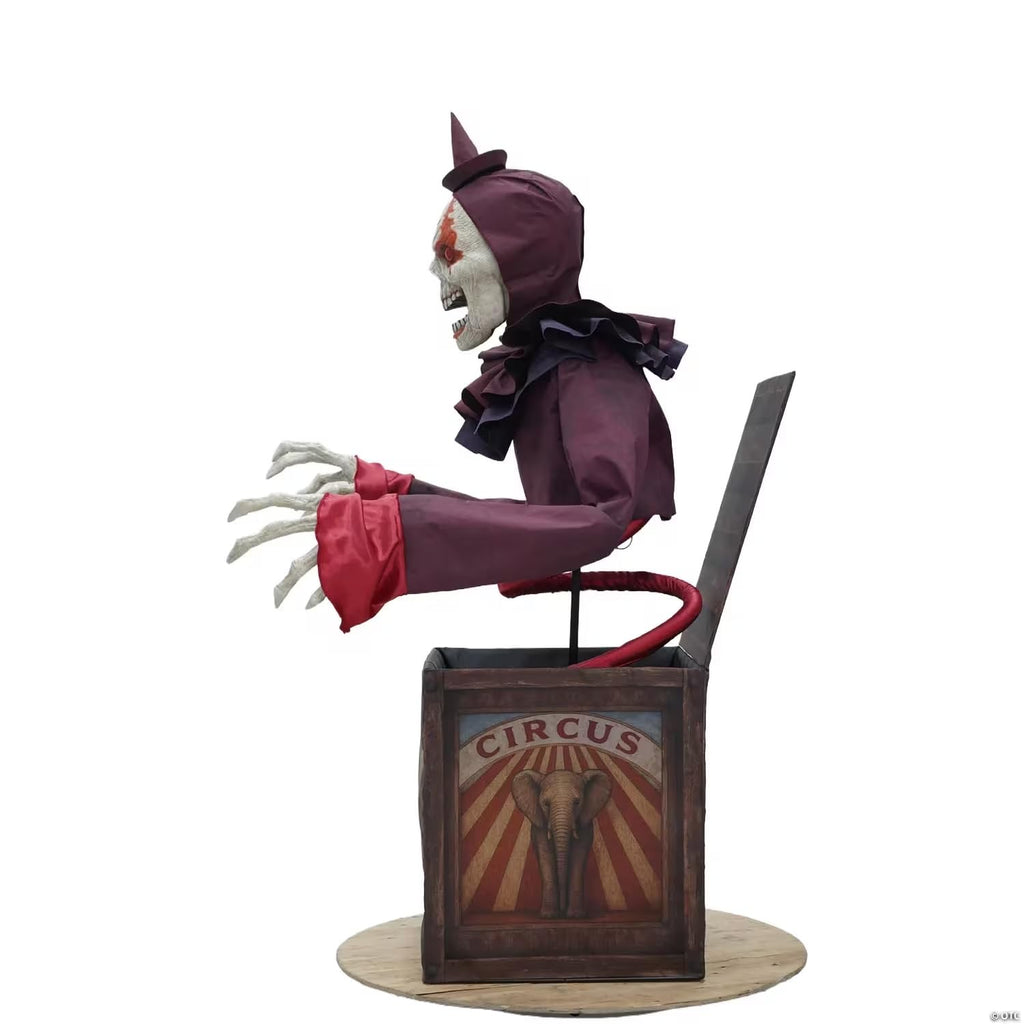 5 Ft. Skeleton Clown Halloween Decoration M7373
