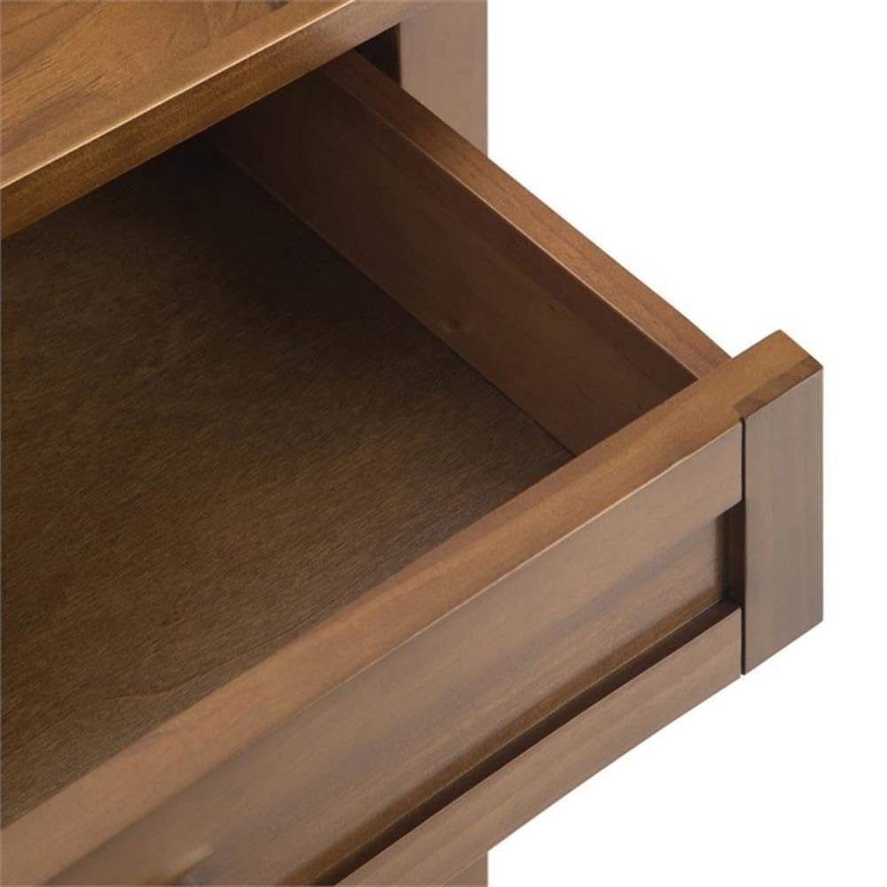 2-Piece Wood 24" Bedside Nightstand Table Set K909273