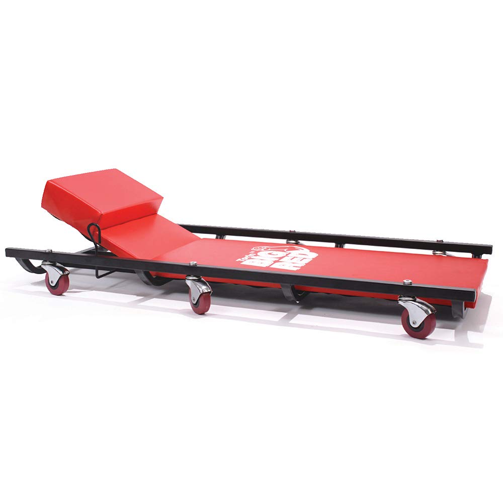 Rolling Garage Creeper with Adjustable Headrest and 6 Casters I1141