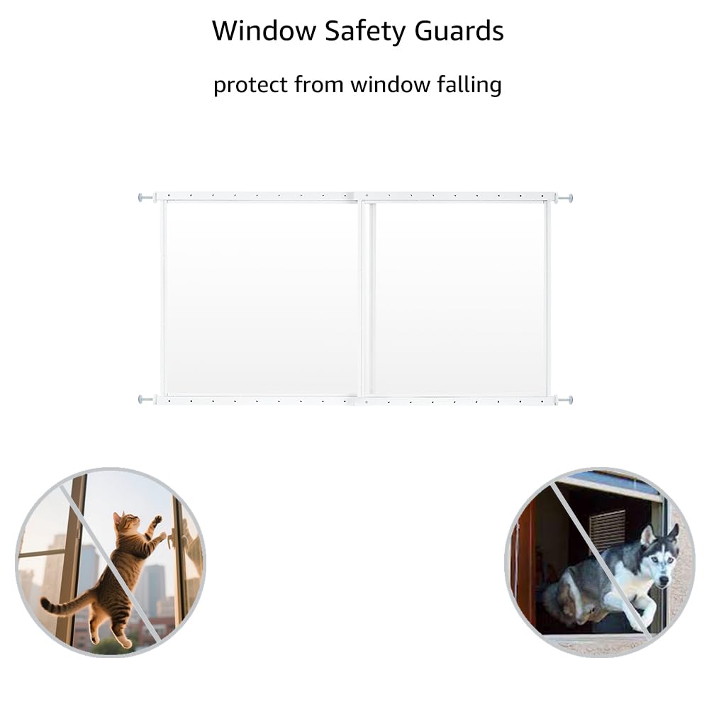 Clear Pet Window Guard, 29" Tall Acrylic Safety Barrier R10293