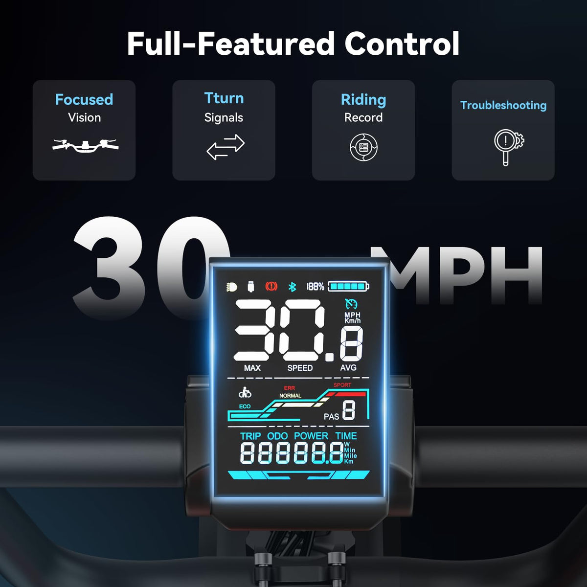 1500W Electric Bike 20'' Fat Tire O17364