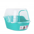 Jumbo Extra Large Teal Hooded Cat Litter Box R2586