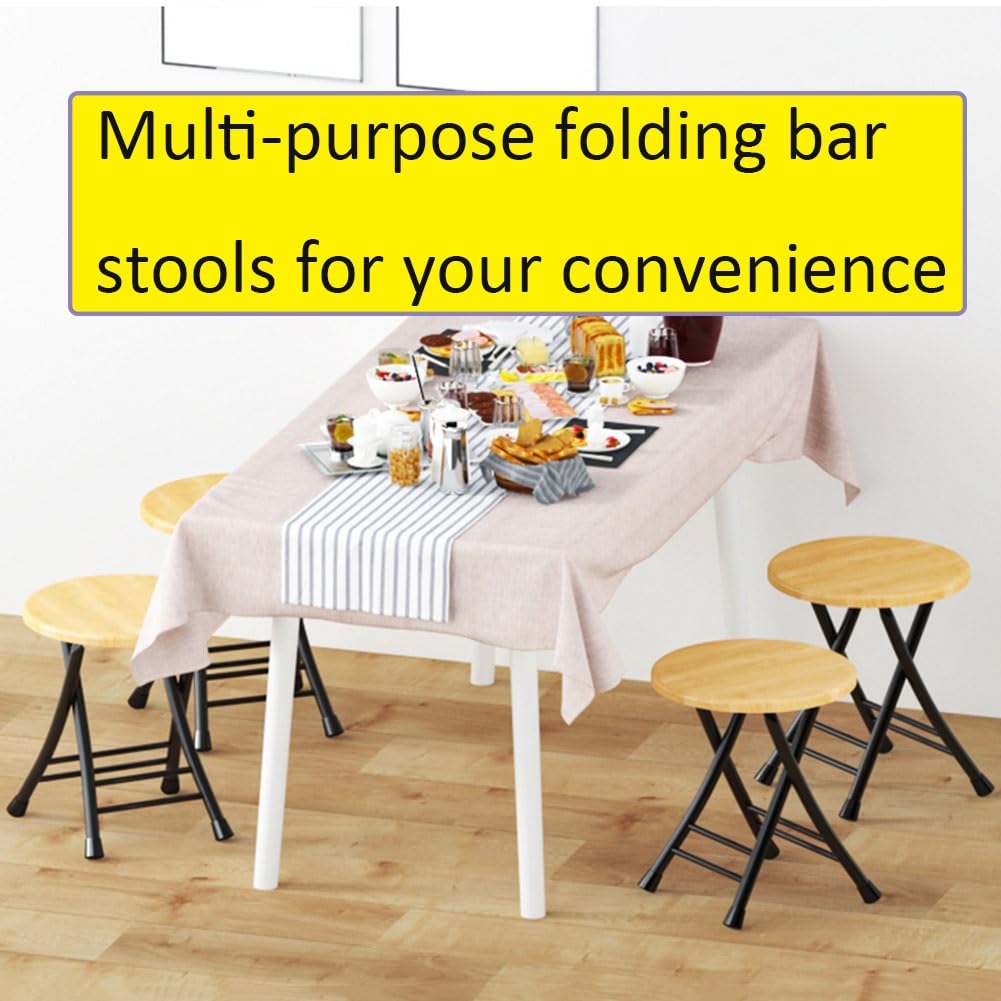 18 Inch Black Foldable Stool 220lbs Capacity I81908