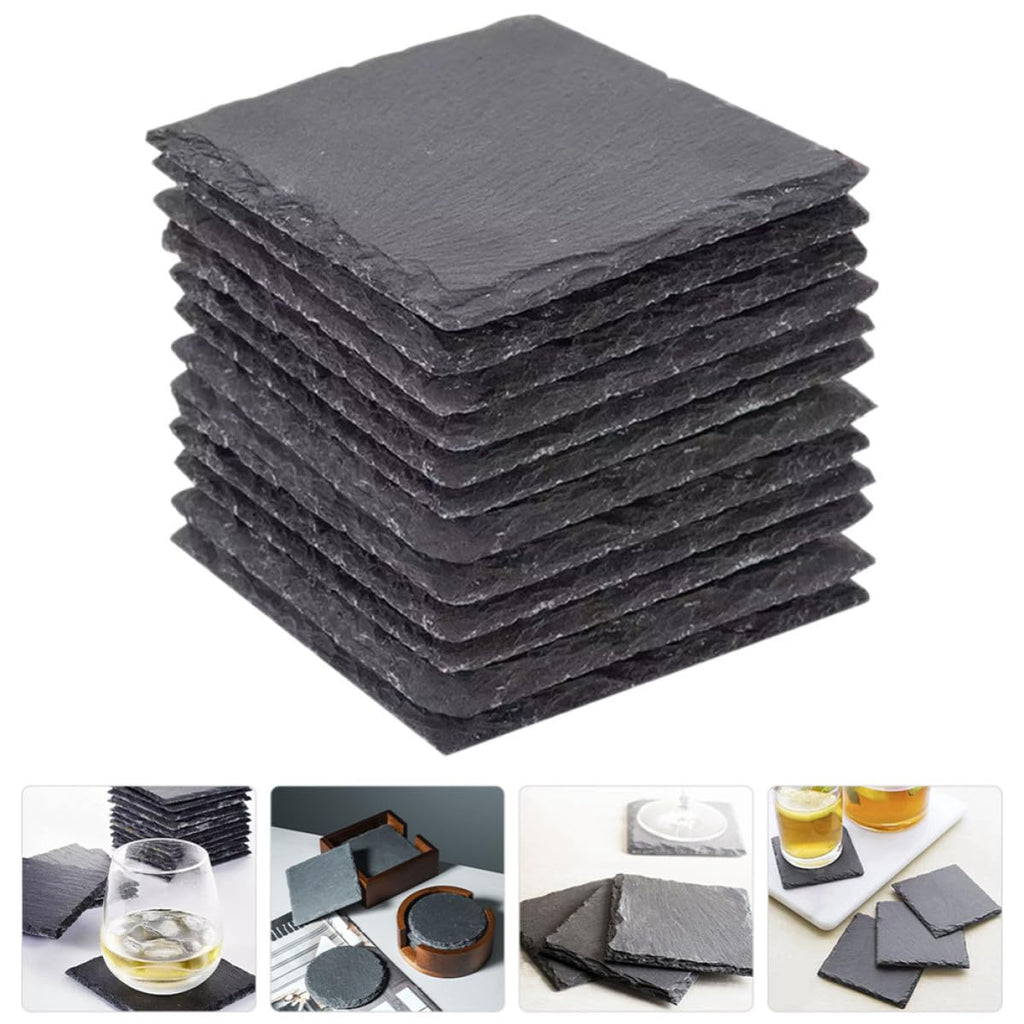 12pcs Natural Stone Drink Coasters Set O42027