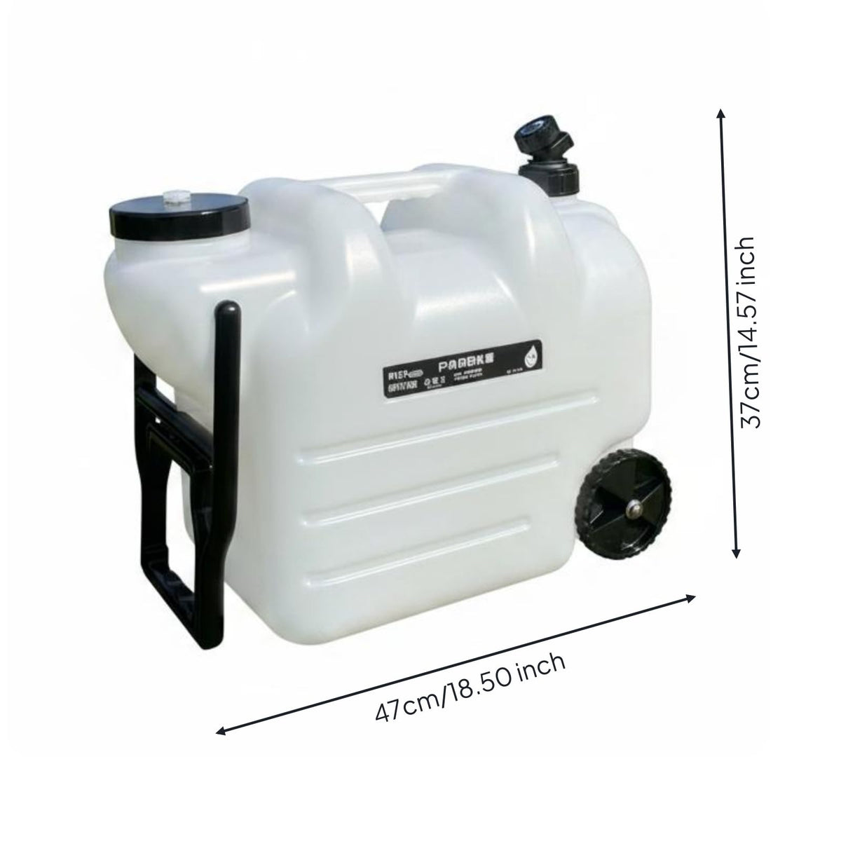 White Portable Water Dispenser with Faucet and Wheels V2159