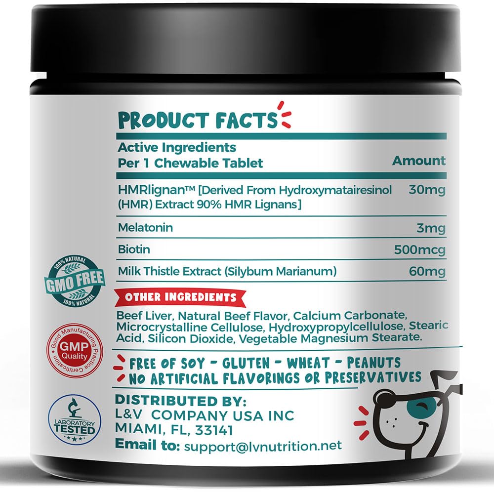 Melatonin, Biotin & Milk Thistle Complex for Dogs W652664