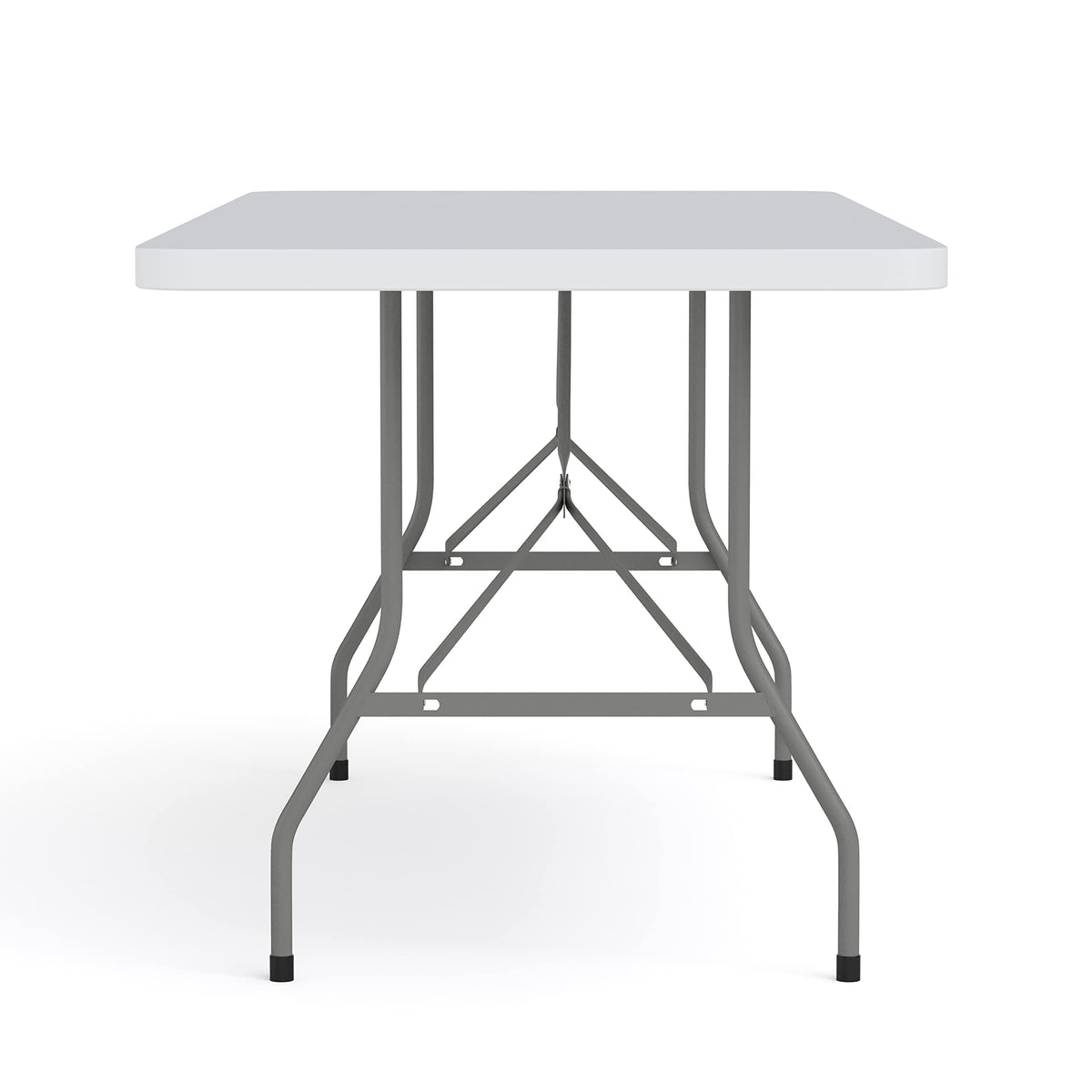 6-Foot Heavy Duty Plastic Folding Table with Carrying Handles B4217