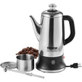 12-Cup Stainless Steel Electric Percolator Coffee Pot W887