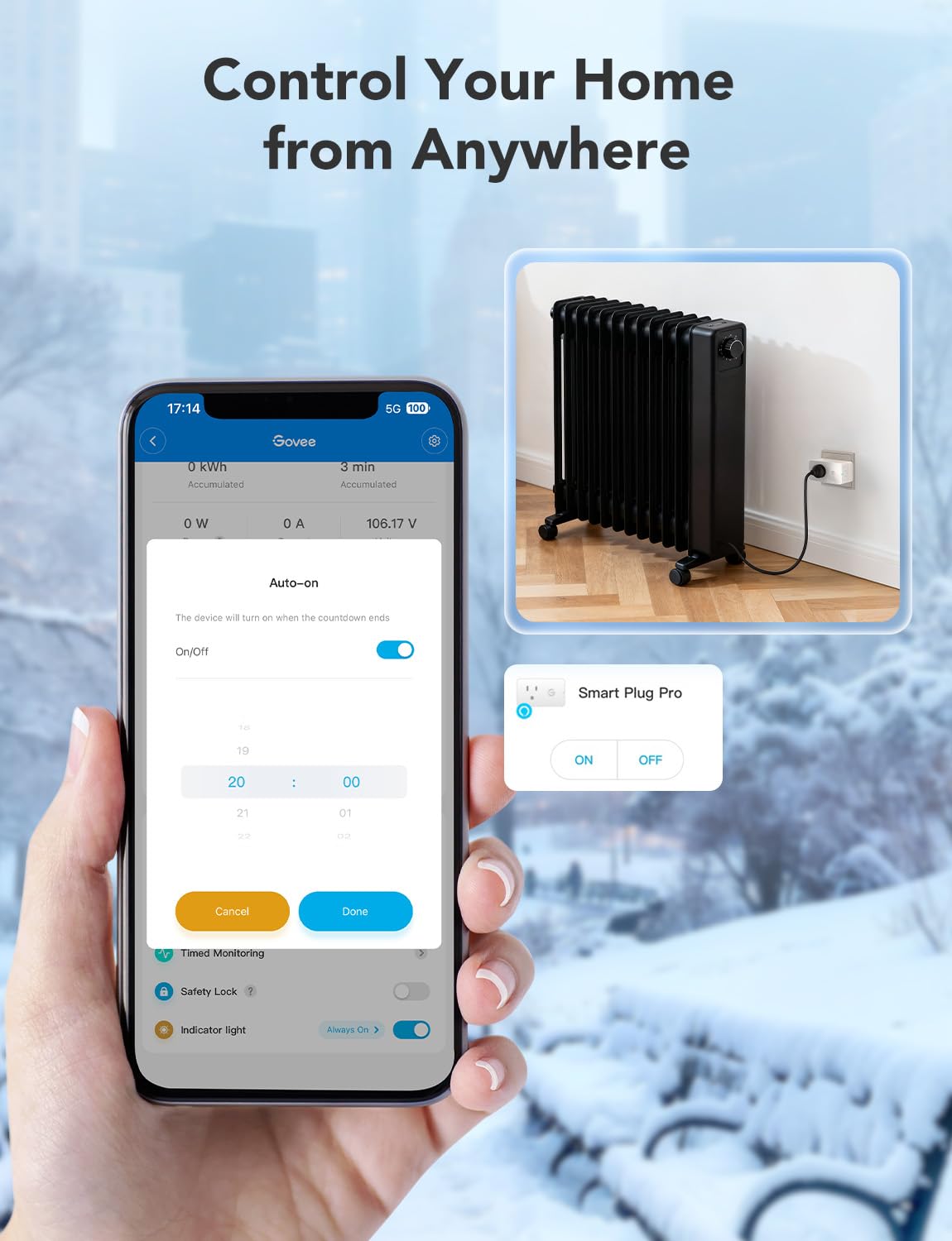 Smart Plug with Energy Monitoring, 1 Pack S235573