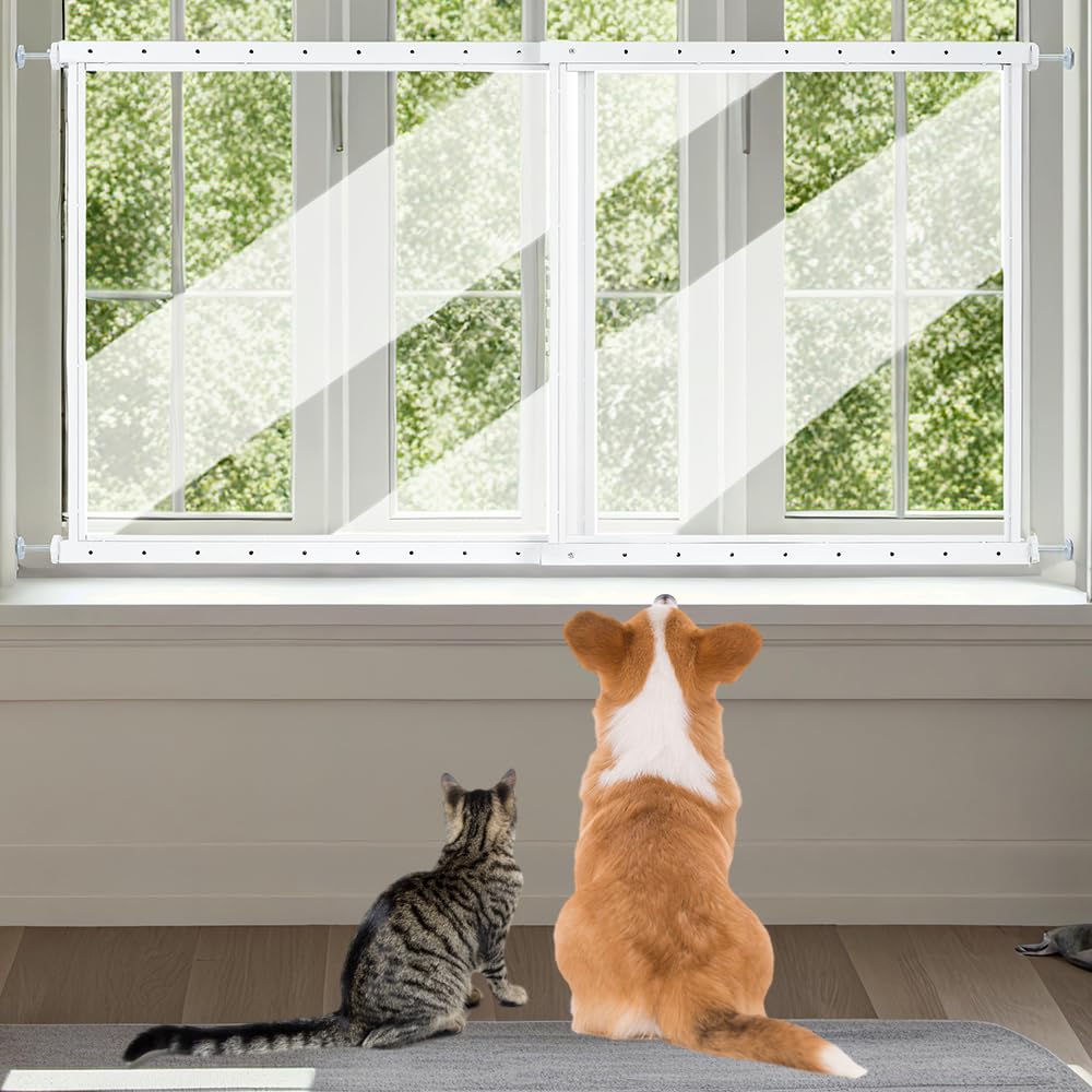 Clear Pet Window Guard, 29" Tall Acrylic Safety Barrier R10293