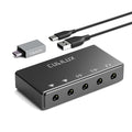 USB Audio Interface with Stereo Microphone Input and Headphone Jack D66319