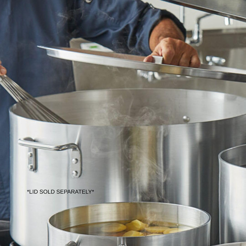 60 qt Heavy Weight Aluminum Sauce Pot with Riveted Handles Y230926