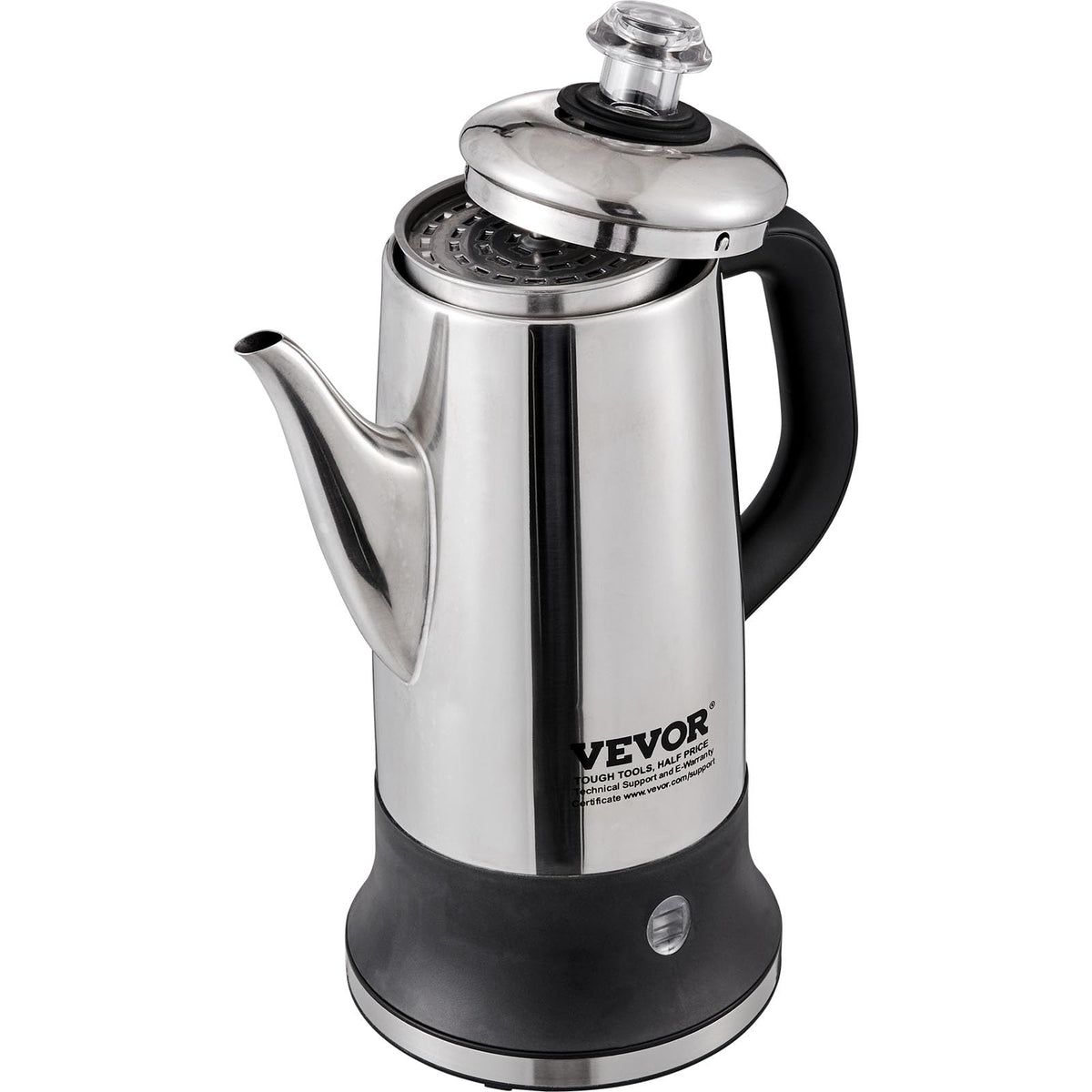 12-Cup Stainless Steel Electric Percolator Coffee Pot W887