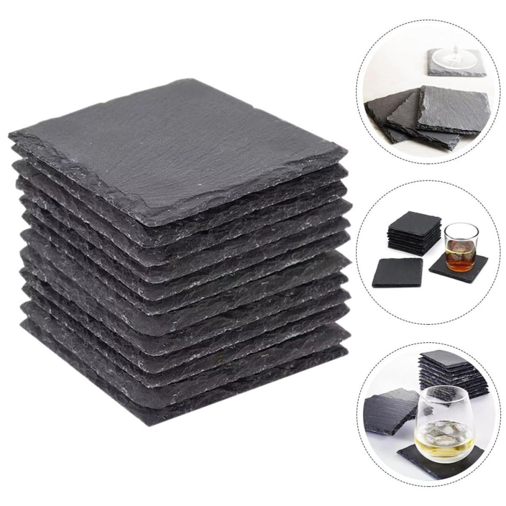 12pcs Natural Stone Drink Coasters Set O42027