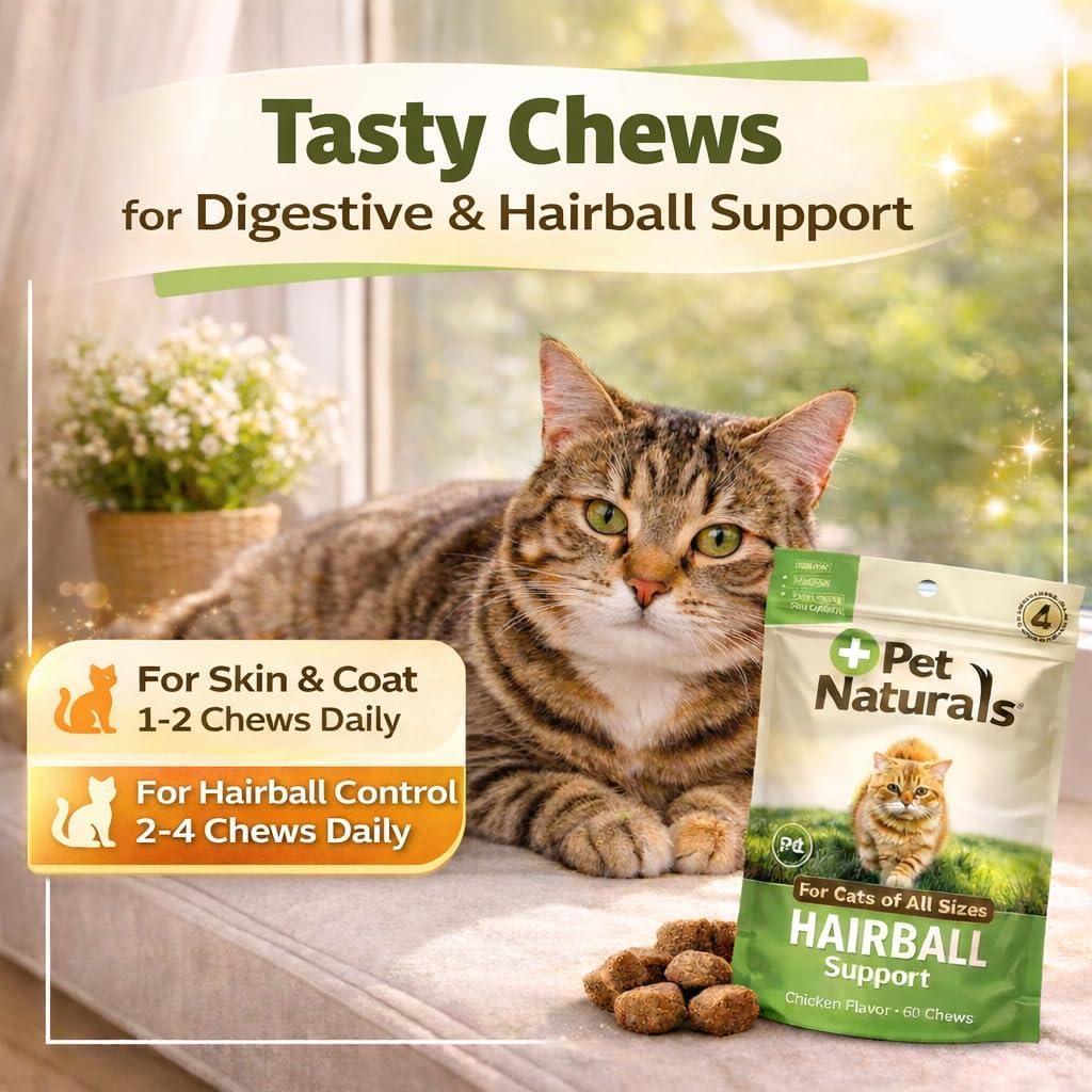 Chicken 160 Count Hairball Soft Chews for Cats W153