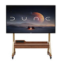 Rolling TV Stand with Wheels for 40-75" TVs, Height Adjustable, 2 Drawers L712