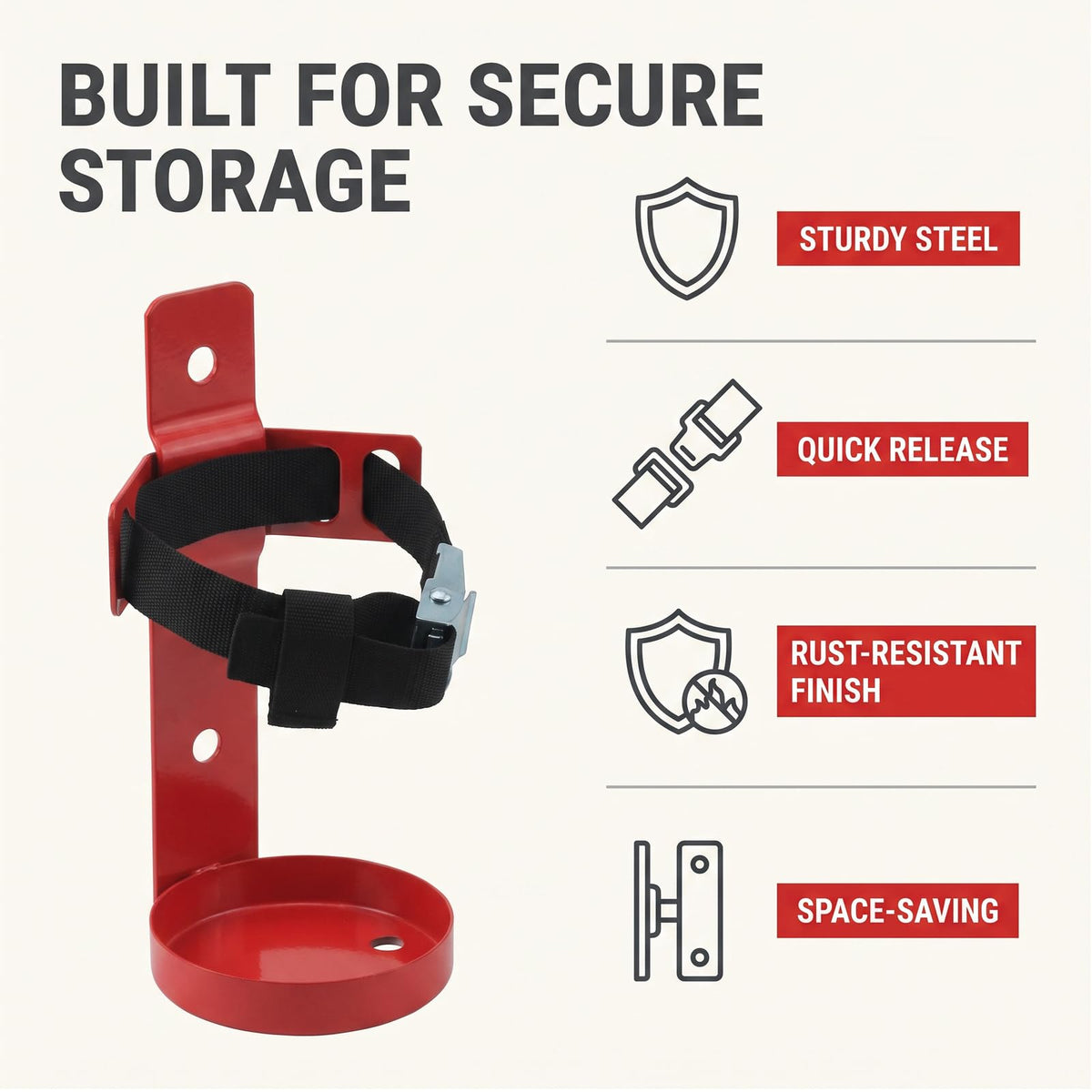 Metal Bracket Fire Extinguisher Mount B5977