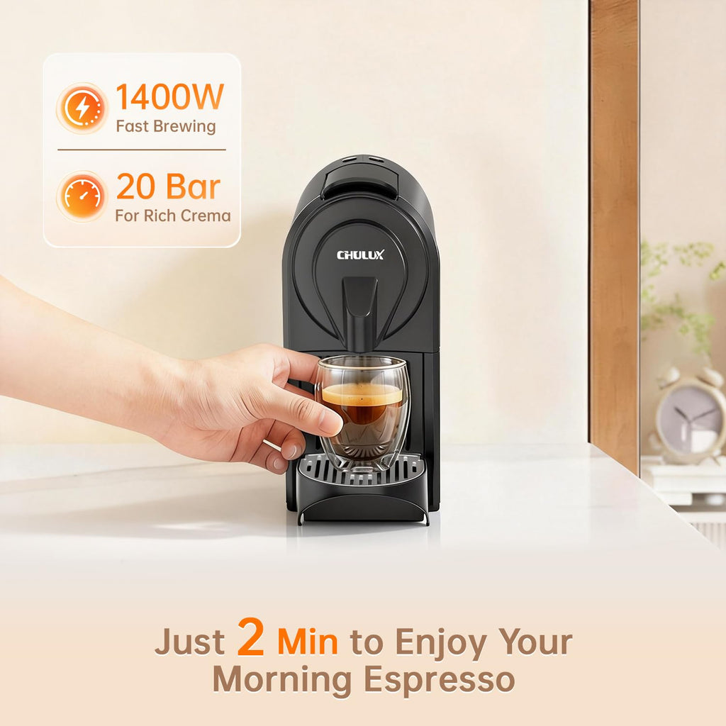 Single Serve Espresso Machine Black T83555