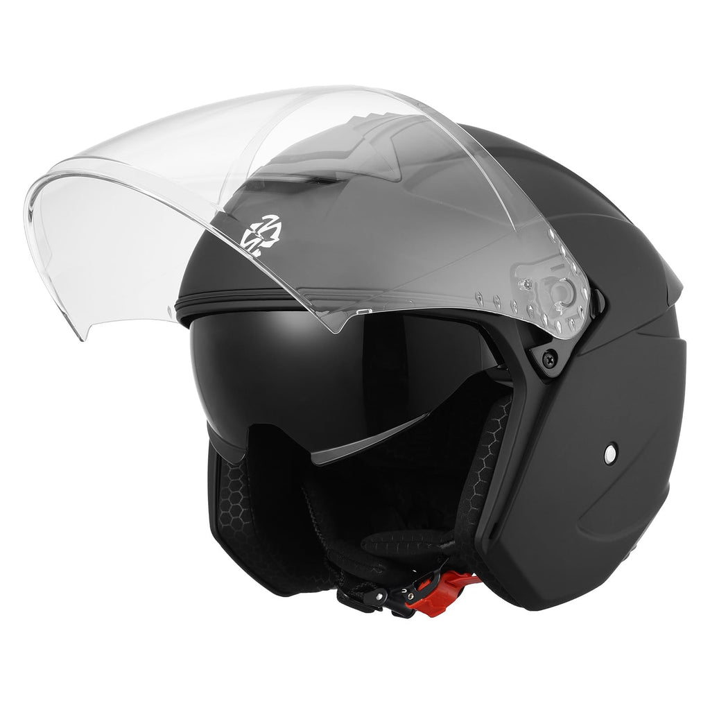3/4 Motorcycle Helmet DOT Approved Open Face C9533