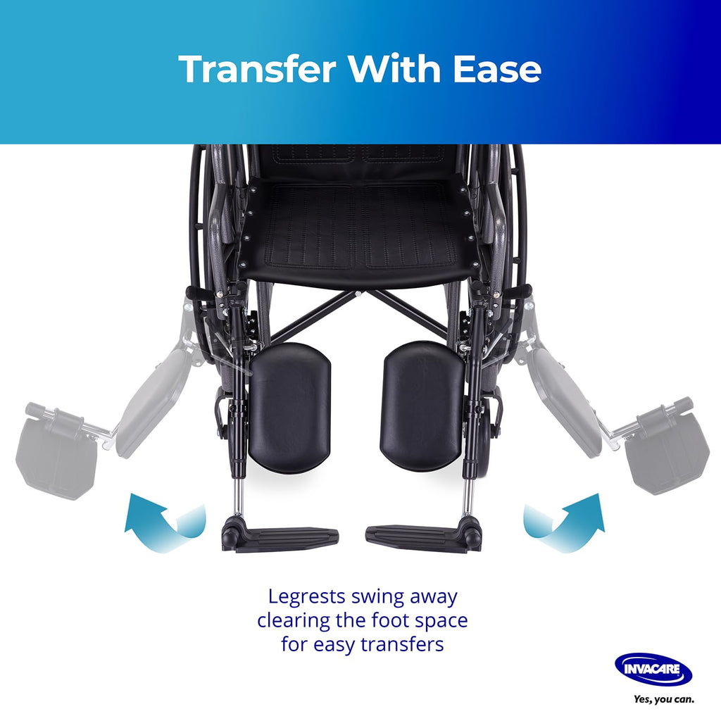 Adjustable Aluminum Wheelchair Elevating Legrest with Padded Calf Support Z888