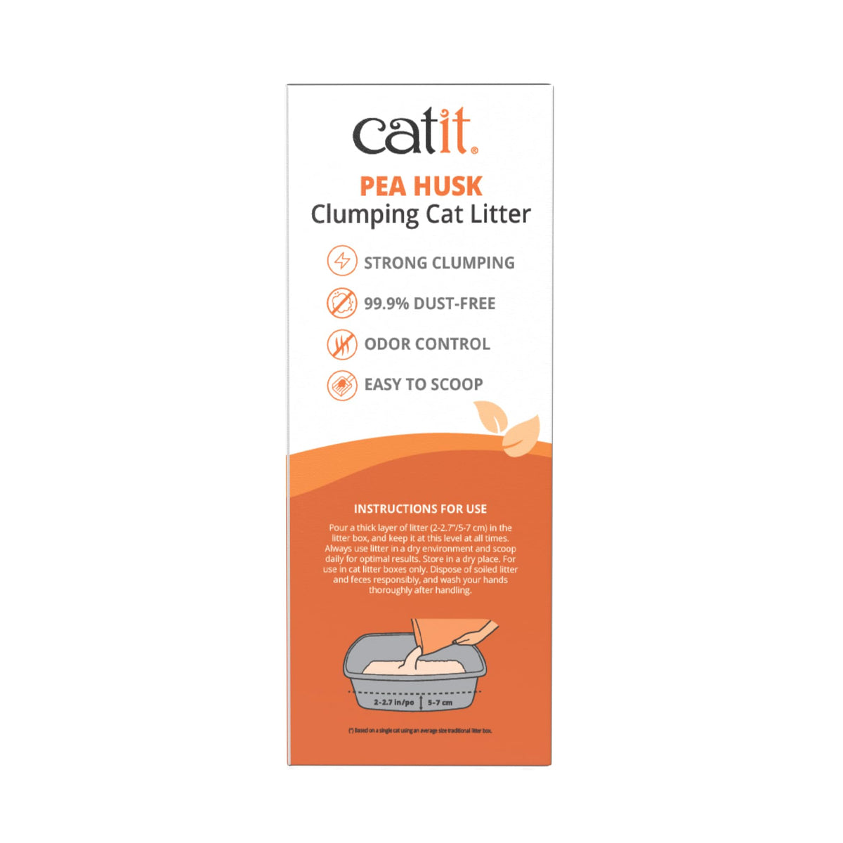Pea Husk Clumping Cat Litter 12.3 lb Pack of 2 P77686