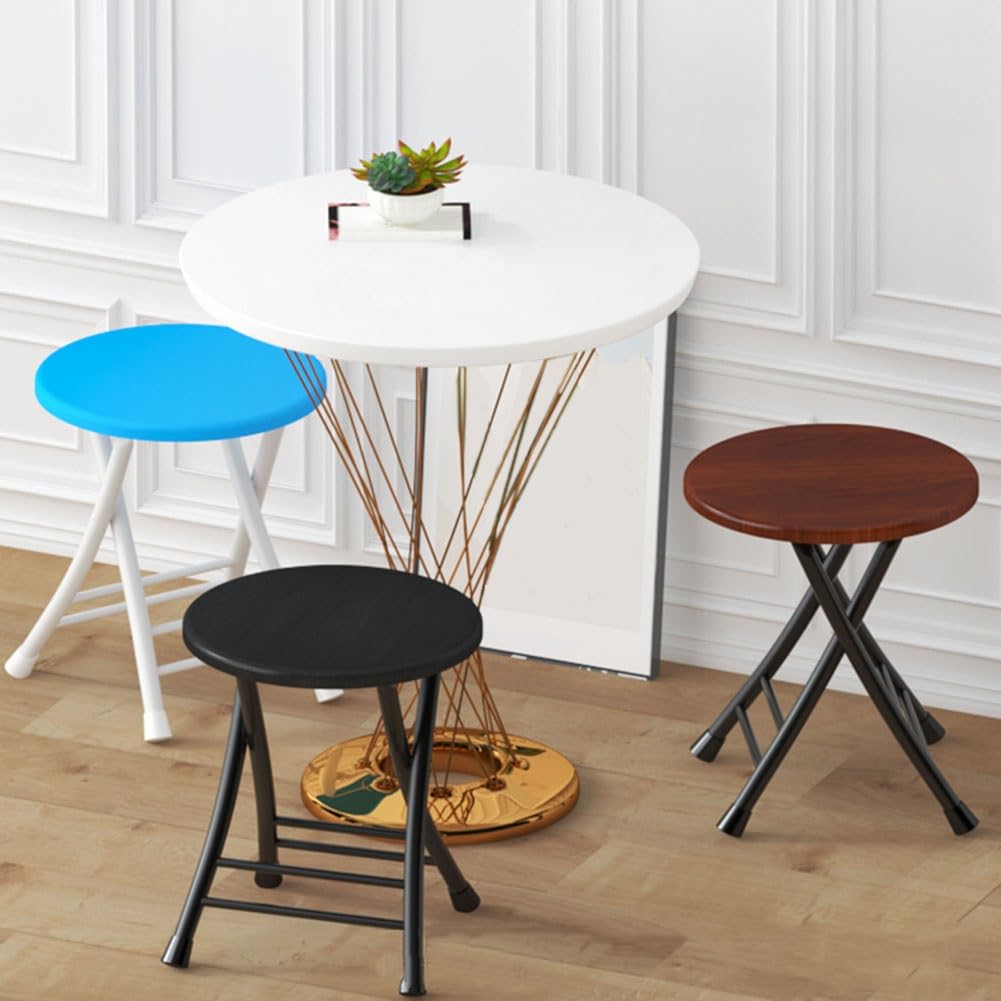 18 Inch Black Foldable Stool 220lbs Capacity I81908