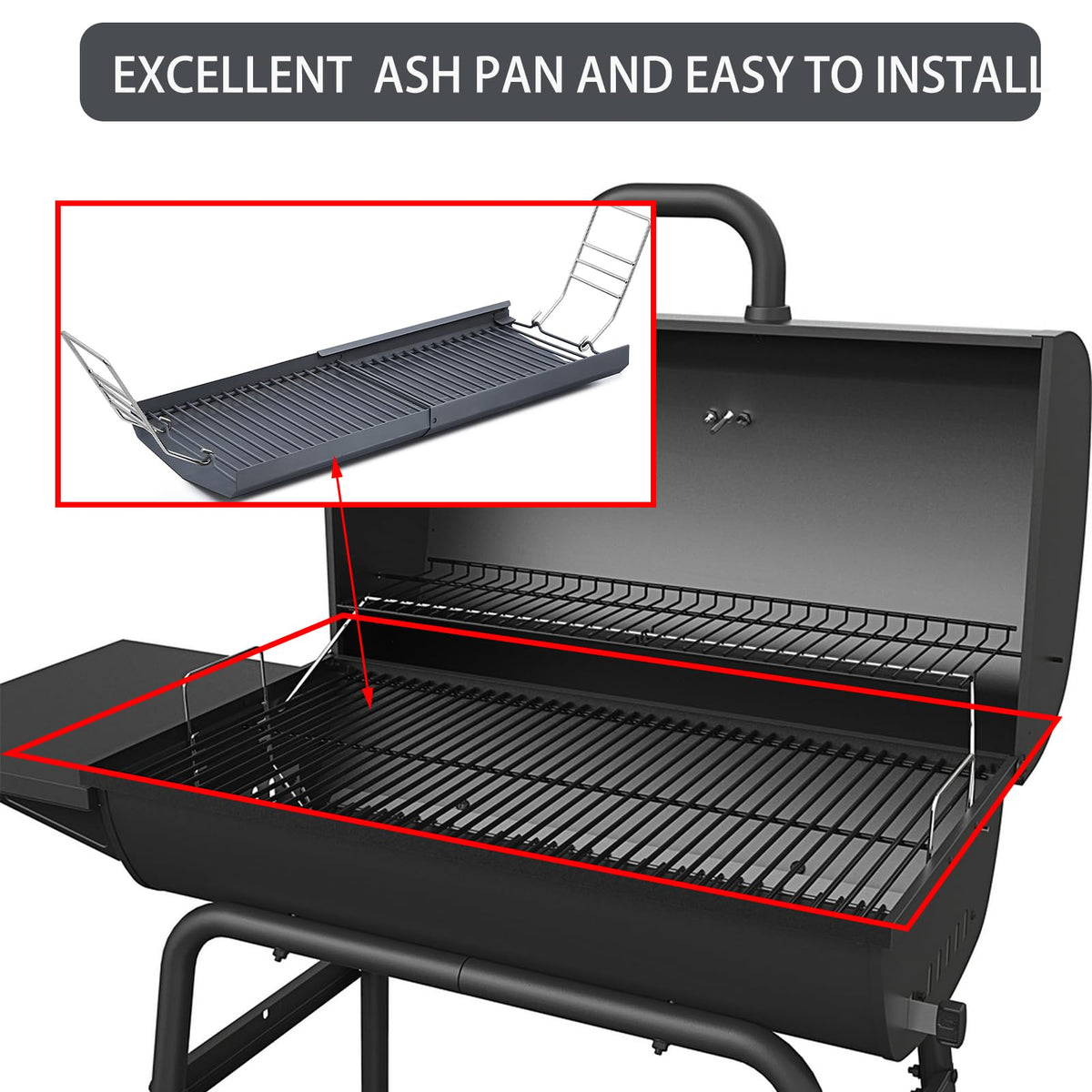 Ash Pan Charcoal Tray Grill Replacement Parts 1 Pack B120