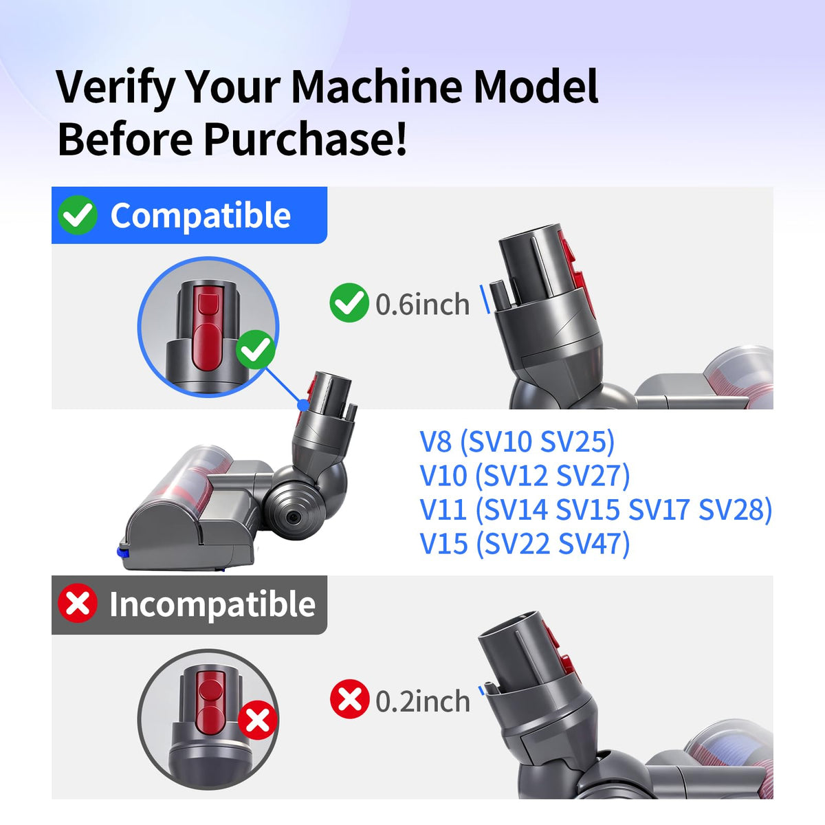 V8 Replacement Head I5810