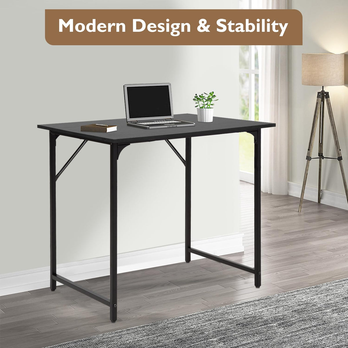 32 Inch Black Computer Desk E470714