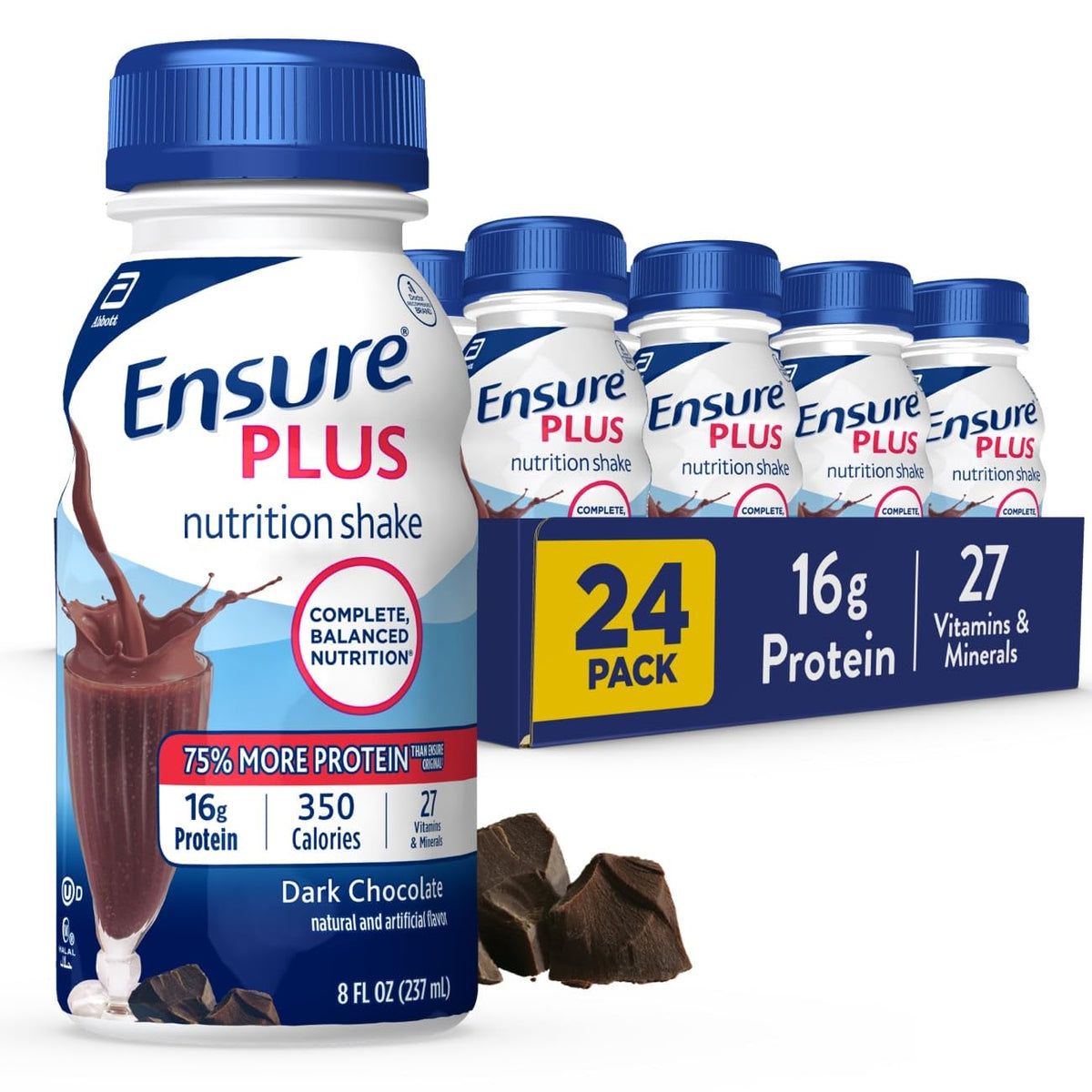 Dark Chocolate Milk Chocolate Nutrition Shakes 24 Count O1915