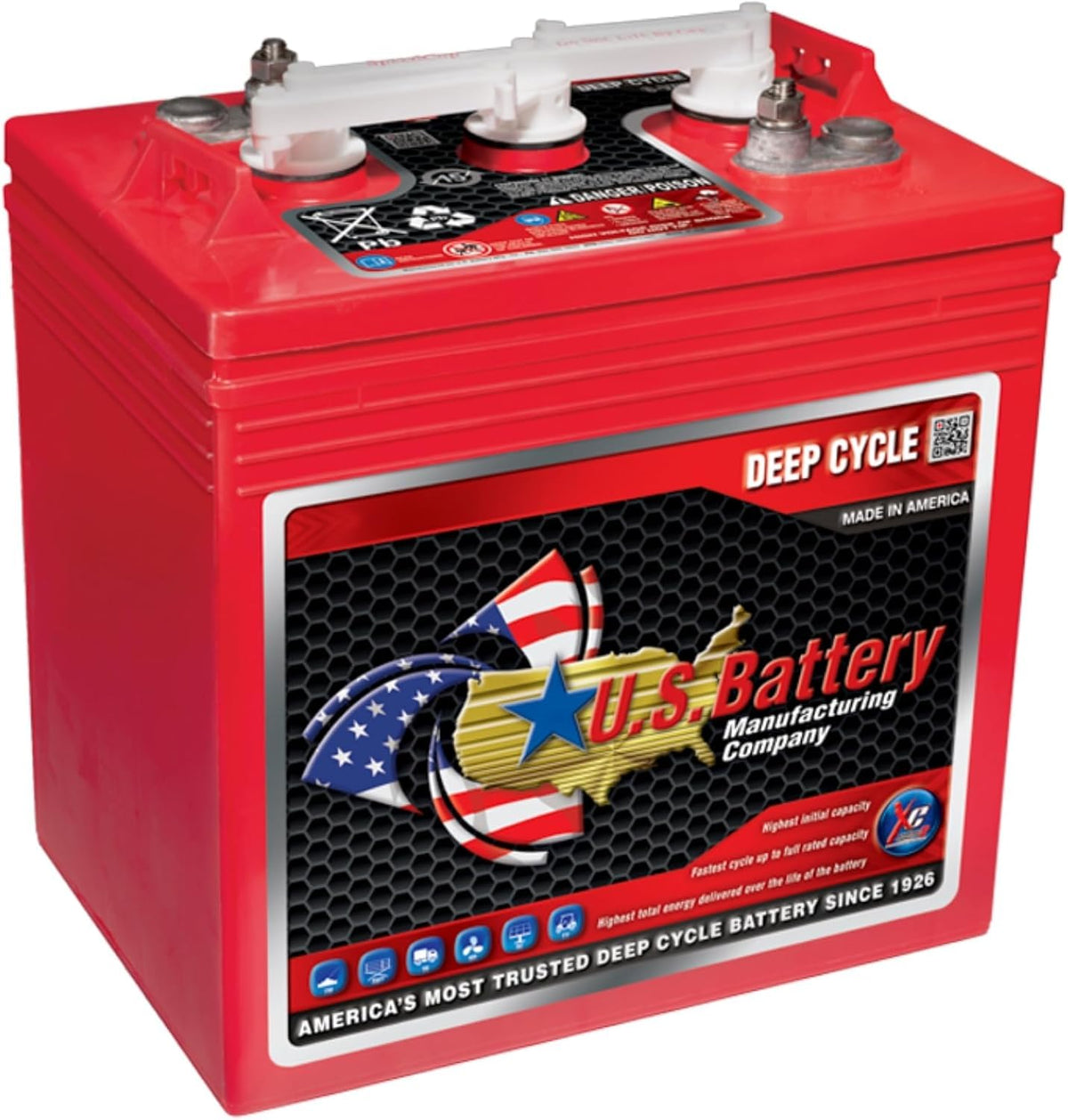 6V 240Ah Flooded Lead Acid Deep Cycle Battery x 4 R1281
