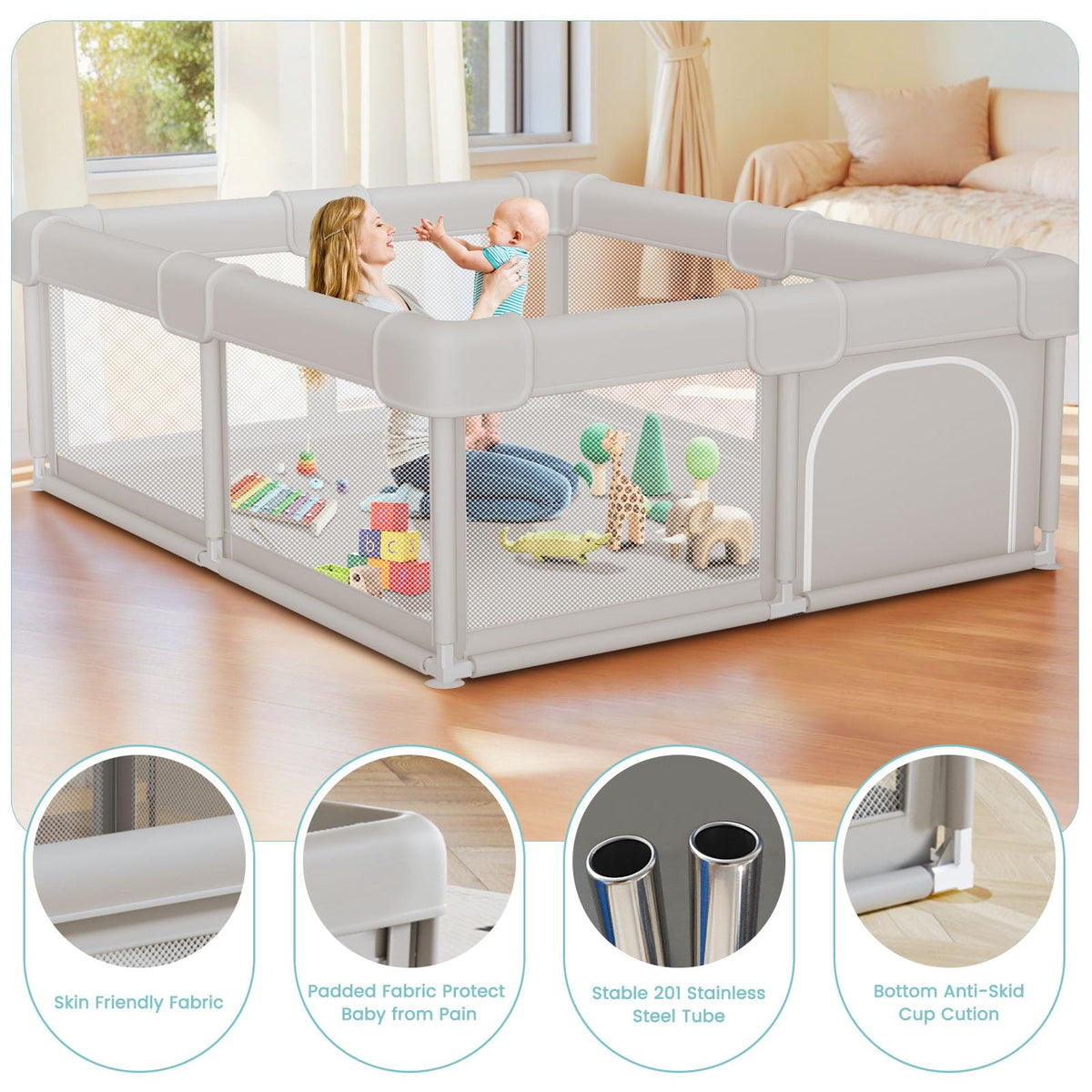 Baby Playpen with Gate R695
