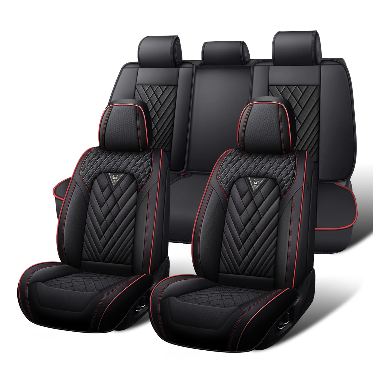 Waterproof Nappa Leather Full Set Car Seat Covers Y319790