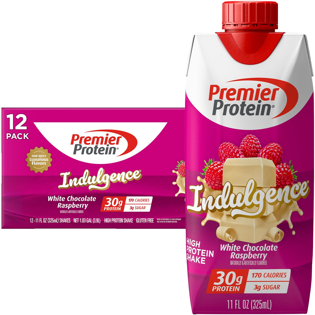 White Chocolate Raspberry Protein Shake 12 Pack U751155