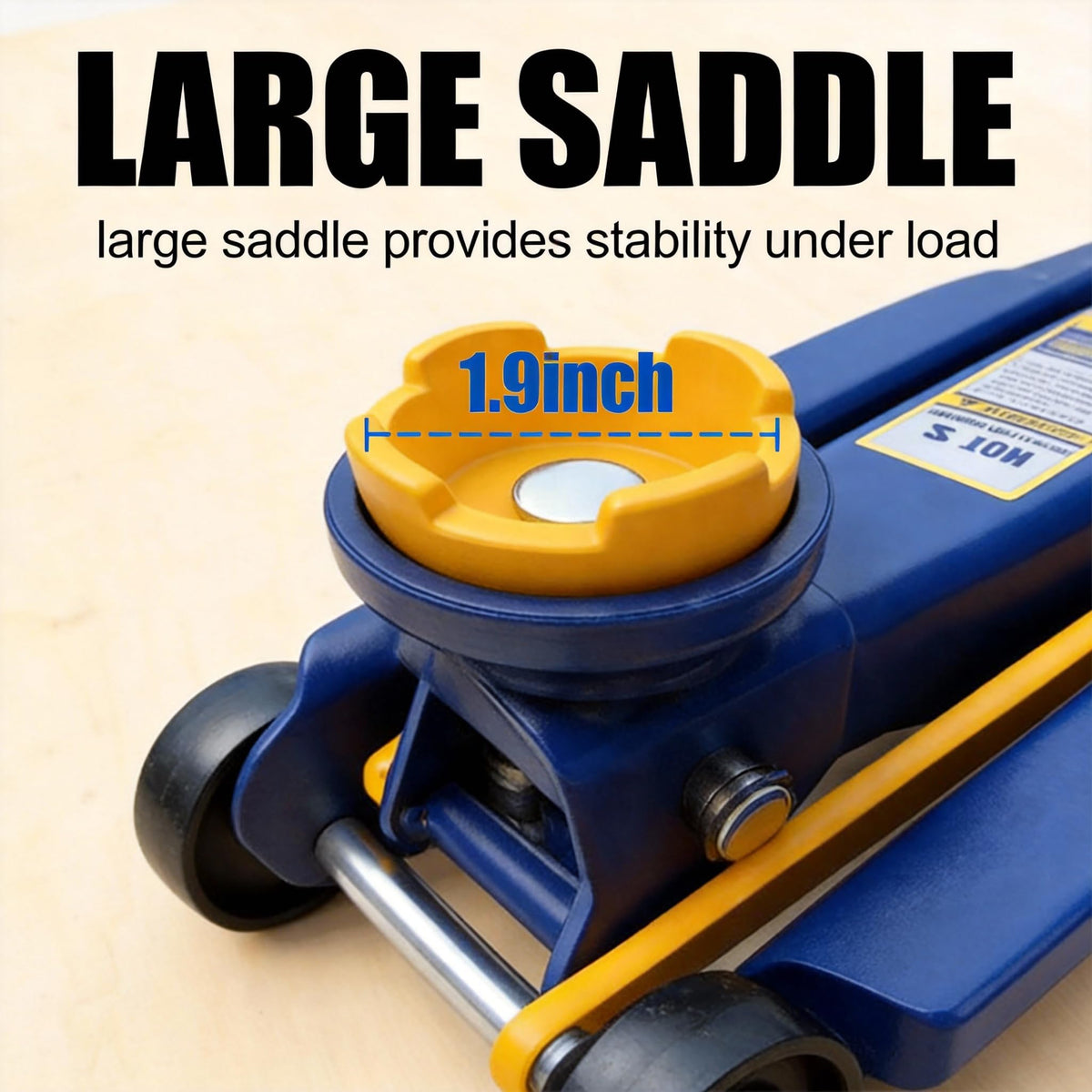 2 Ton Low Profile Hydraulic Floor Jack, 4000 lbs Capacity Steel Trolley Jack, Blue A705414