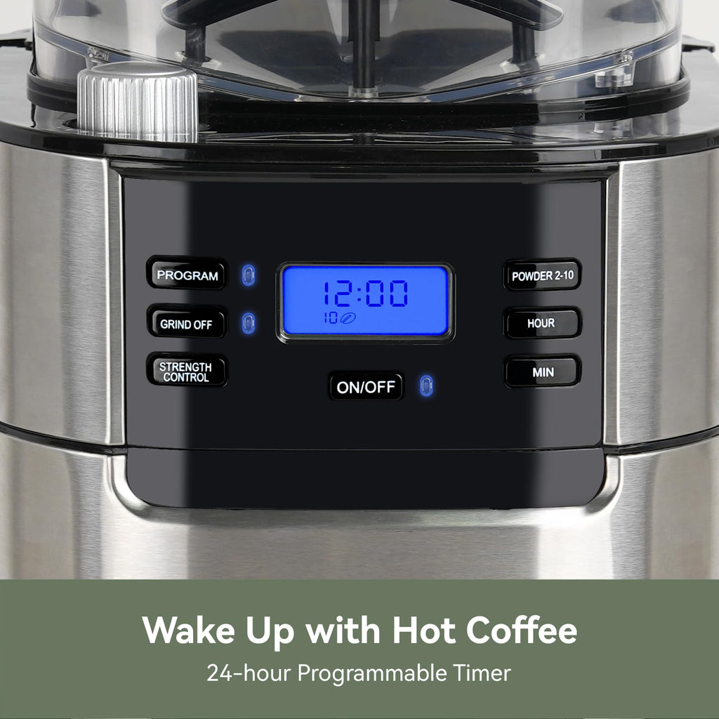 10-Cup Grind & Brew Coffee Maker with Burr Grinder F8404