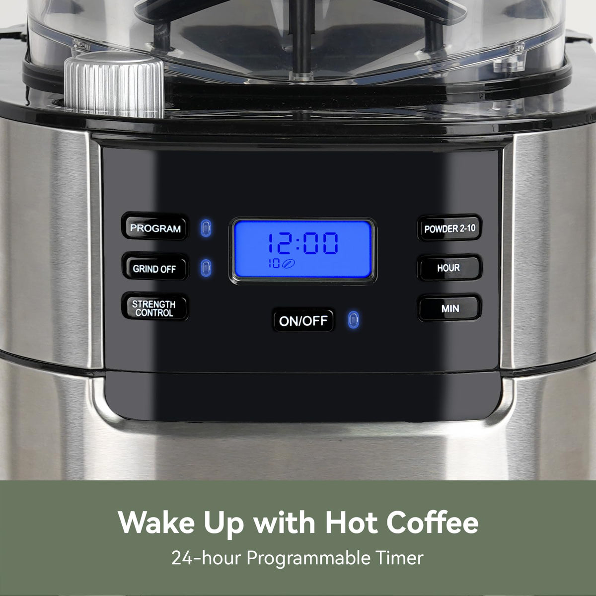 10-Cup Grind & Brew Coffee Maker with Burr Grinder F8404