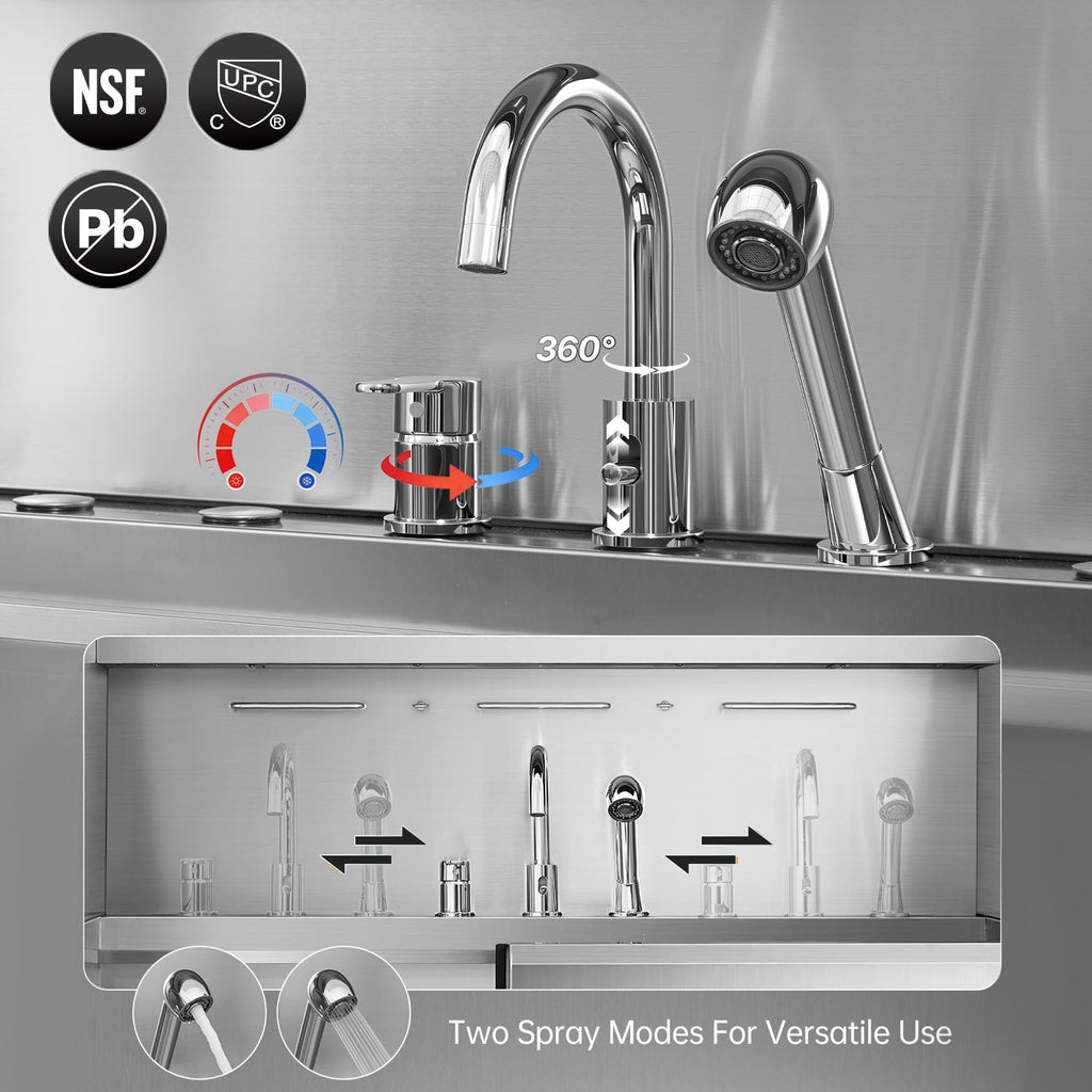 304 Stainless Steel Pet Wash Sink P5559