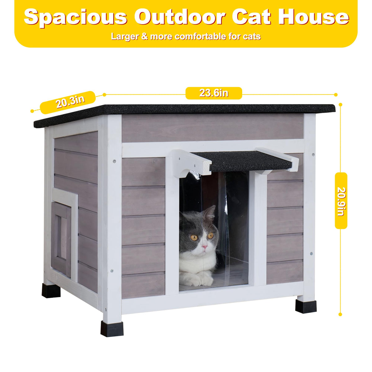 Insulated Outdoor Cat House E498