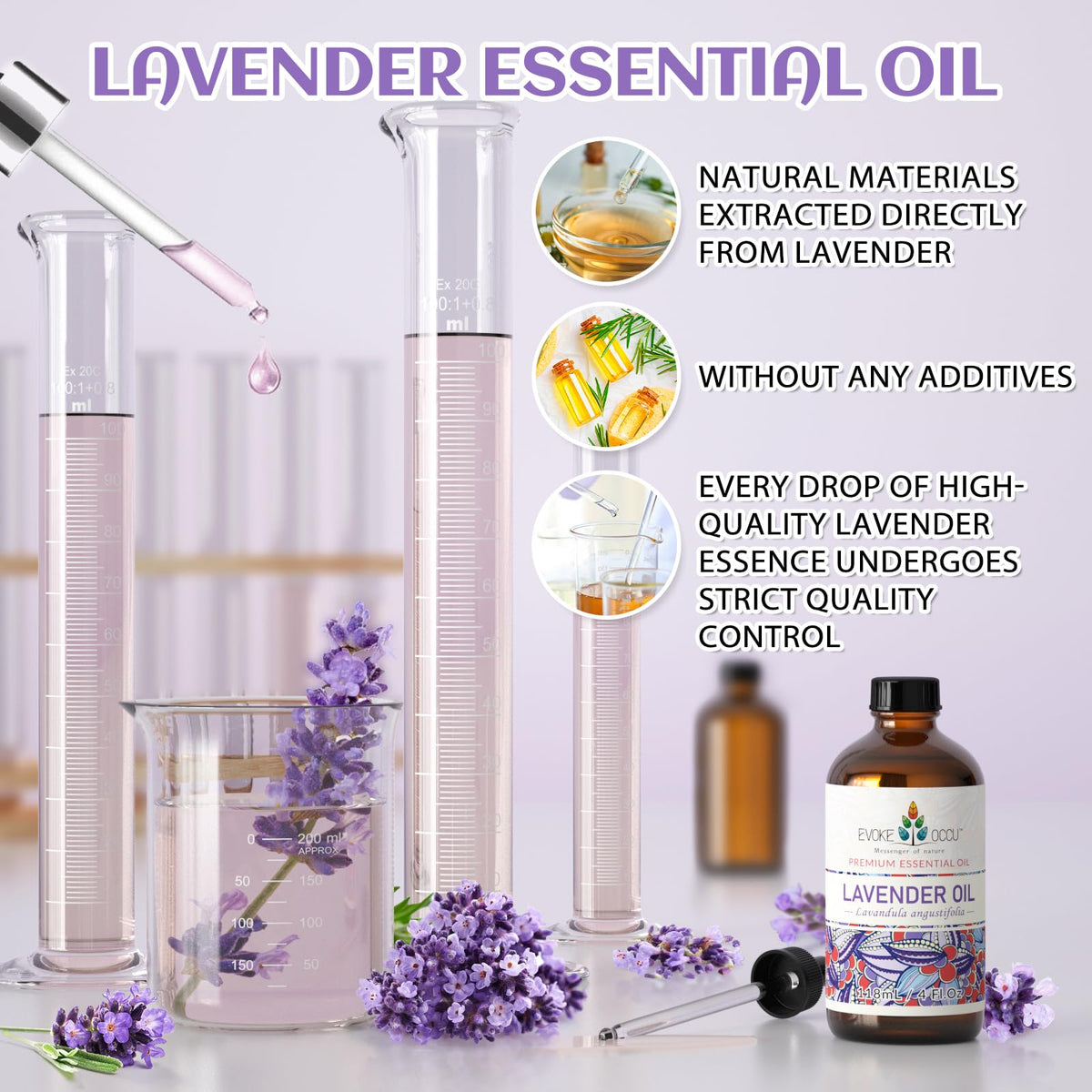 Spearmint and Lavender Essential Oil 4 Fl Oz J794