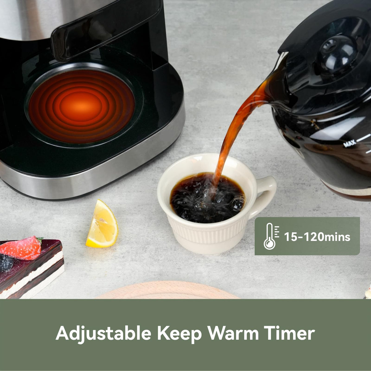10-Cup Grind & Brew Coffee Maker with Burr Grinder F8404