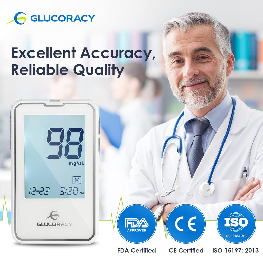 Blood Glucose Monitor Kit with 100 Test Strips R8754