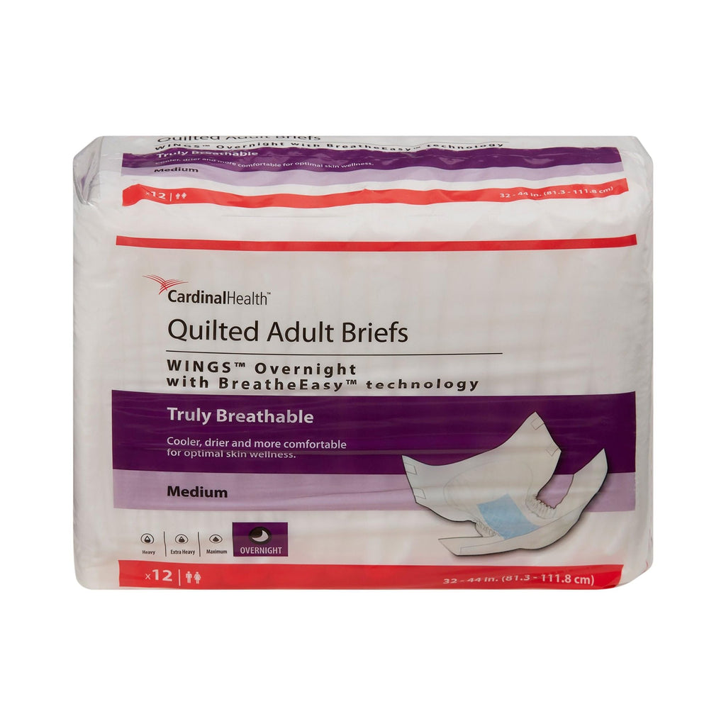 Medium Disposable Overnight Unisex Adult Incontinence Brief Z1750