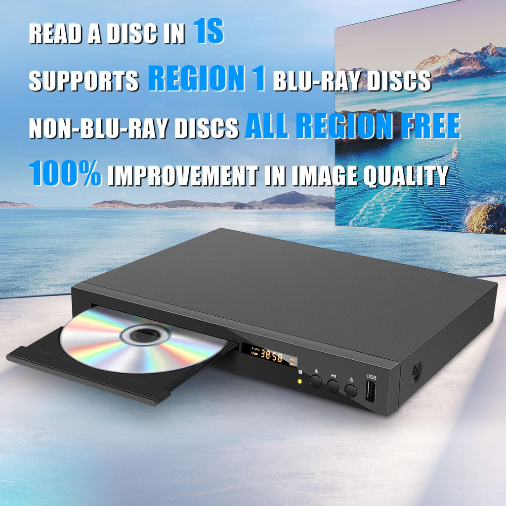 Blu Ray DVD CD Player with HDMI AV Coaxial Output B213